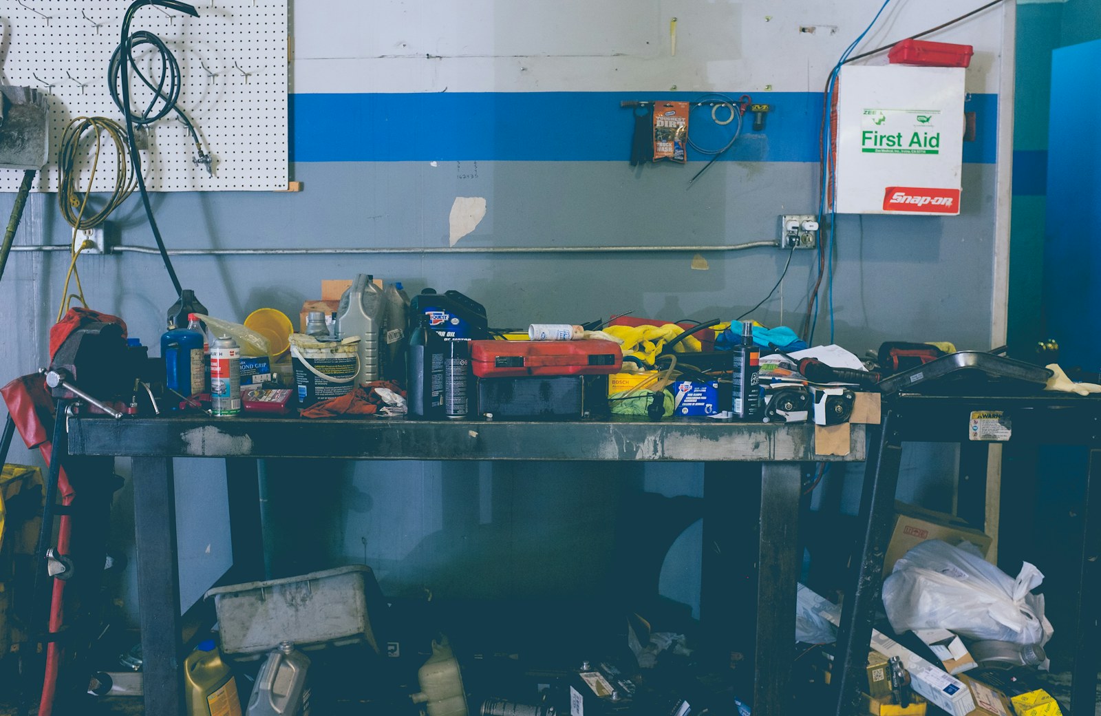 Real garage and workbench items